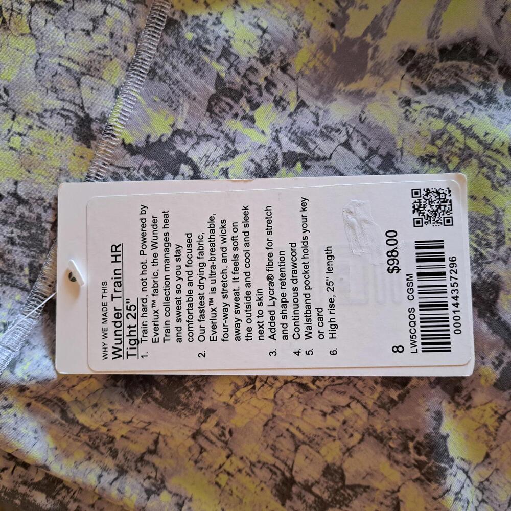 Lululemon Wunder Train HR 25" Cinder Grain Smoked Spruce - 8 - Picture 4 of 8